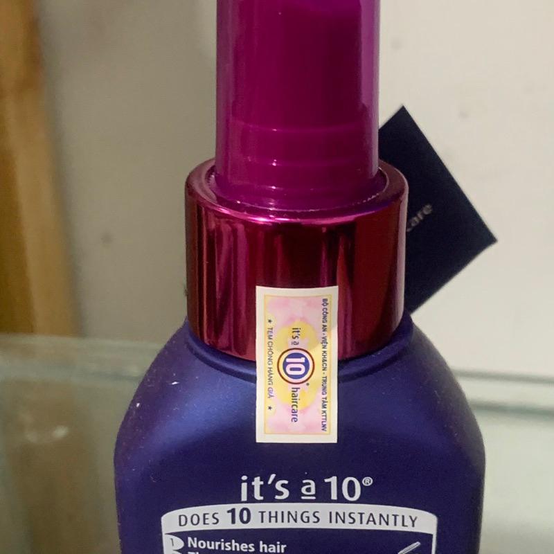 [+Tặng mũ trùm][USA] Xịt Dưỡng tóc cao cấp It’s a 10 Miracle Leave-In Product suôn mượt chống xơ rối xỉn màu + Gội xả gói Karseell 15ml