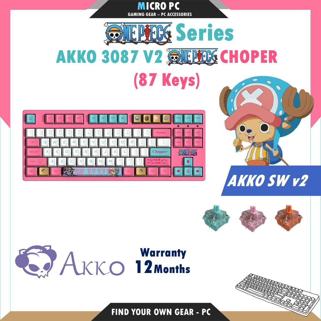 Bàn Phím Cơ AKKO 3087 / 3108 One Piece - Luffy / Chopper - Hàng chính hãng