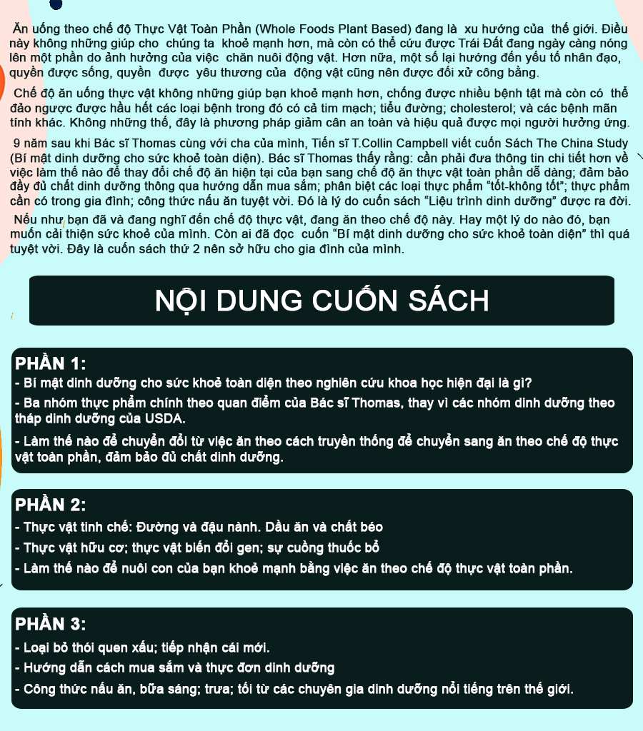 Liệu trình dinh dưỡng (TB) - Bí quyết giảm cân lành mạnh, tặng bảng Axit và Kiềm
