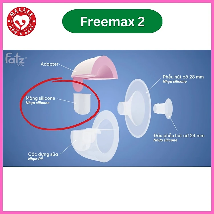 Màng silicon cho máy hút sữa Freemax 2 Fatzbaby FB1202CW