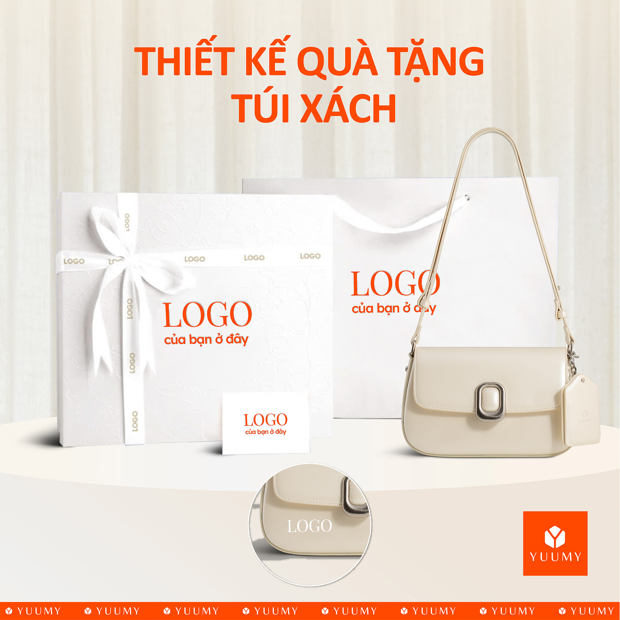 Túi Yuumy ( Thời trang nữ khóa oval kèm gương mini - Túi đeo chéo da Glossy YN312 )