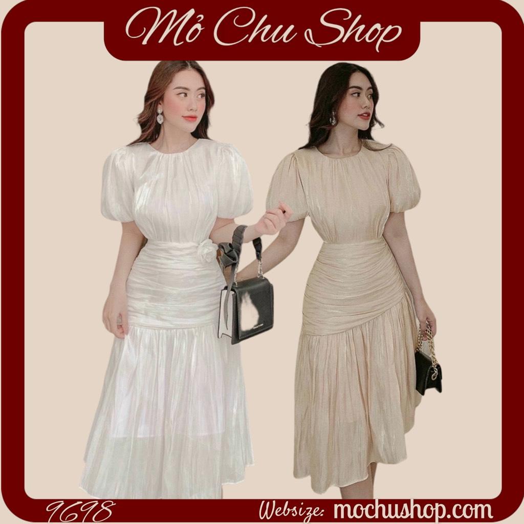 ĐẦM TAY BỒNG CỔ TRÒN VOAN BÓNG KIẾNG 73857790