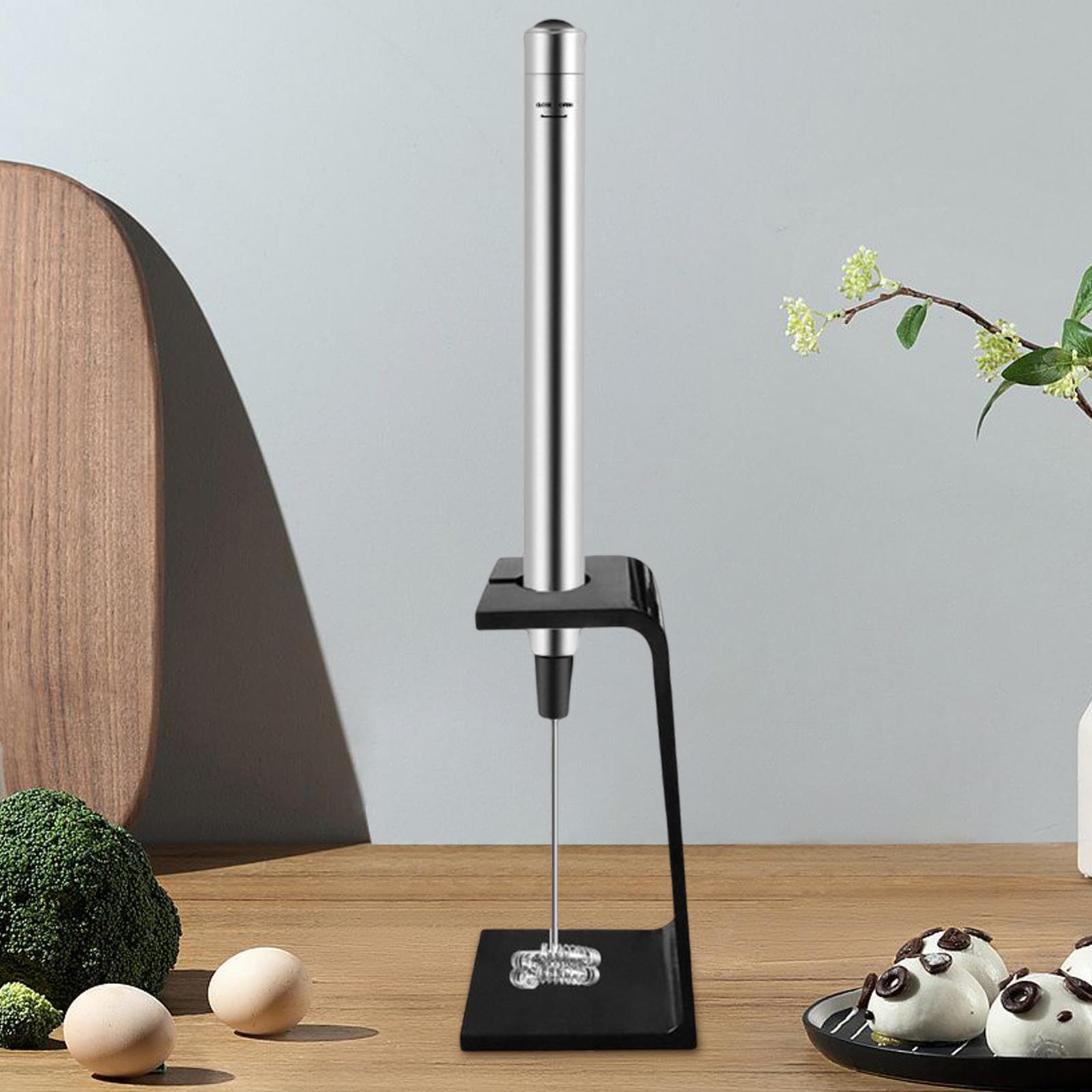 Electric Milk Frother Mini Blender with Stand Egg Whisk Stirrer for Matcha