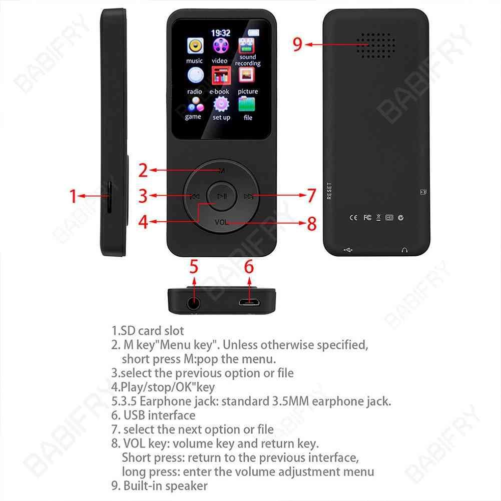 Máy Nghe Nhạc MP3 MP4 FM Bluetooth Mini Kiểu Dáng Thể Thao