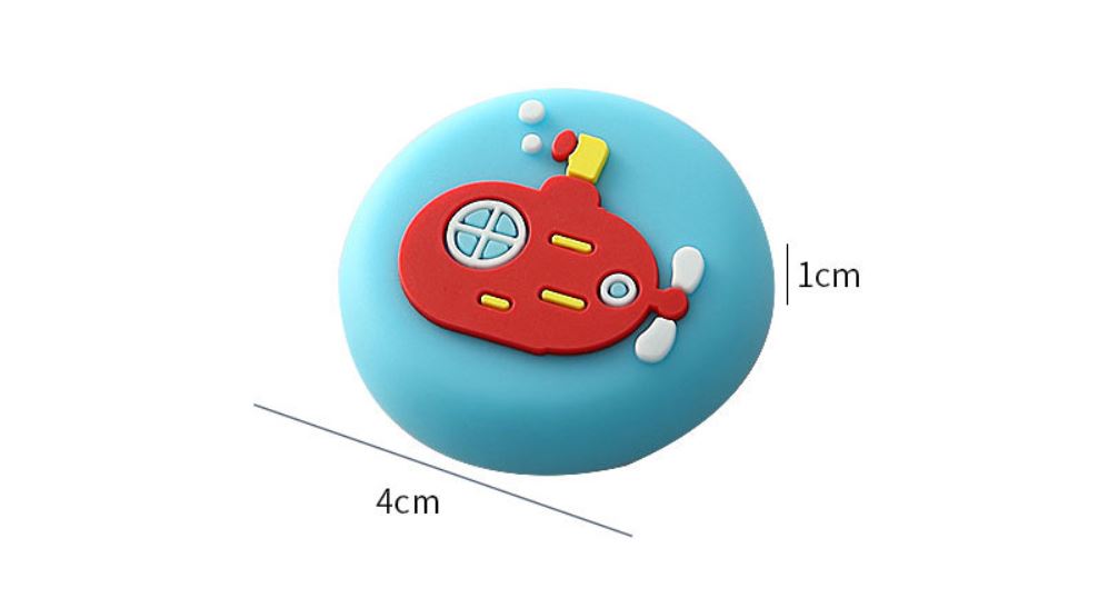 Nút Silicon Chống Va Đập Cửa, Miếng Chặn Cửa Họa Tiết Hoạt Hình 3D, Giảm Ồn, Chống Shock, Chống Trầy Xước Và Bảo Vệ Tường KUNBE