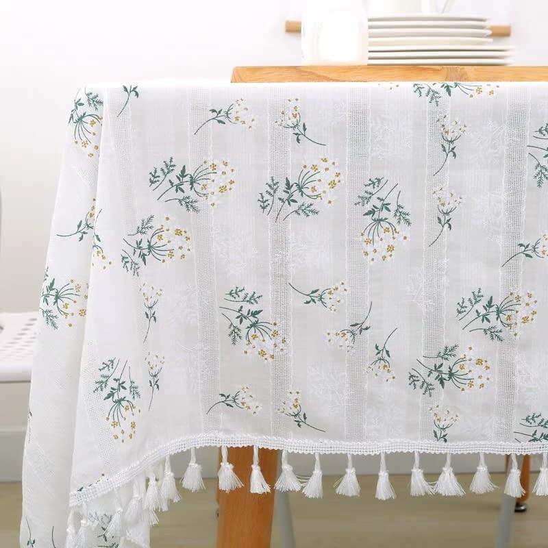Khăn trải bàn bên cạnh hình chữ nhật Rustic Vải trải bàn dã ngoại 55 '* 71'
