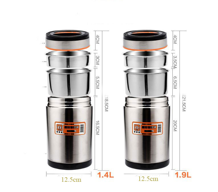 CaMen Đựng Cơm 1L9 Có Quai Giữ Nhiệt Tốt Chống Tràn Đổ