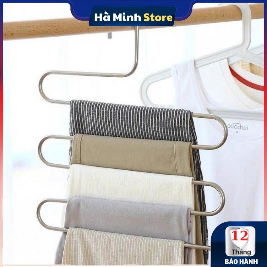 Móc Treo Quần Áo 5 Tầng Inox 304 Chắc Chắn Tiện Ích - Móc Treo Quần Áo Đa Năng Tiết Kiệm Không Gian