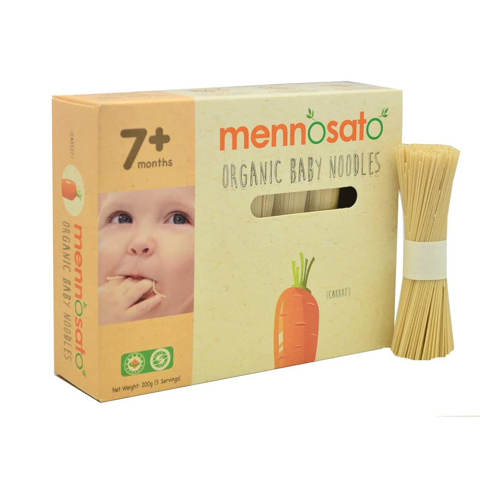 [CHÍNH HÃNG] MÌ ĂN DẶM RAU CỦ MENNOSATO ORGANIC - DÙNG CHO BÉ TỪ 7 THÁNG