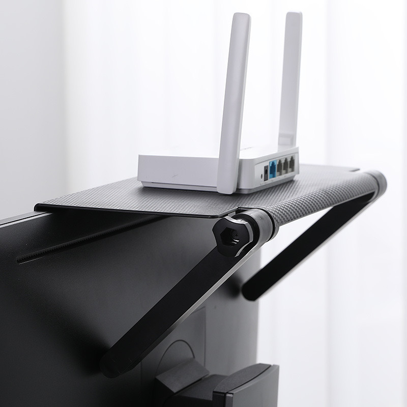 Kệ để đồ gác trên màn hình tivi, máy tính, phụ kiện giá đỡ wifi