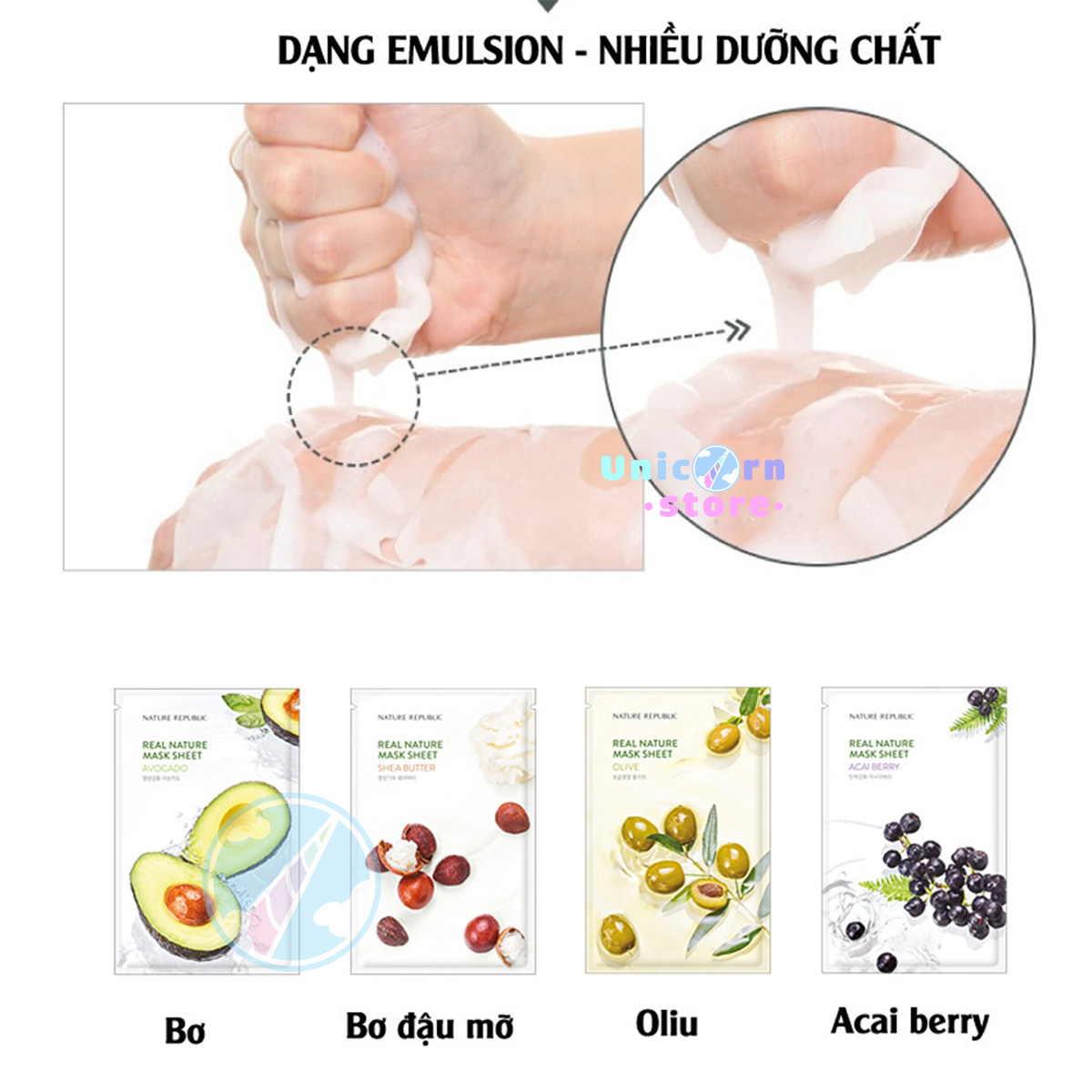 Mặt Nạ Giấy Dưỡng Da Nature Republic Real Nature Mask Sheet 23ml