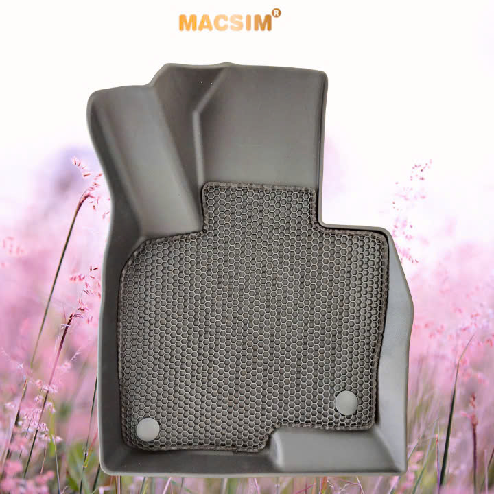 Thảm ô tô sd3 2 lớp dạng lưới lục giác Mazda CX5 màu đen - bề mặt cao su siêu sạch - Macsim
