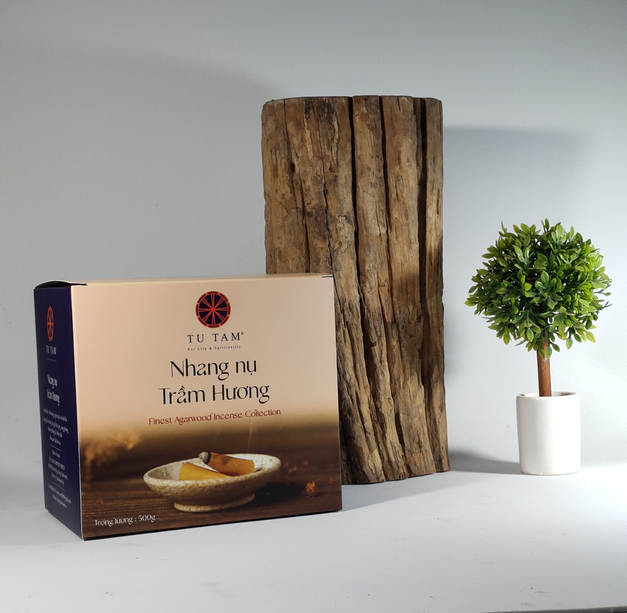 Trầm nụ Từ Tâm mùi hương dịu nhẹ- Hộp xanh dương 500g