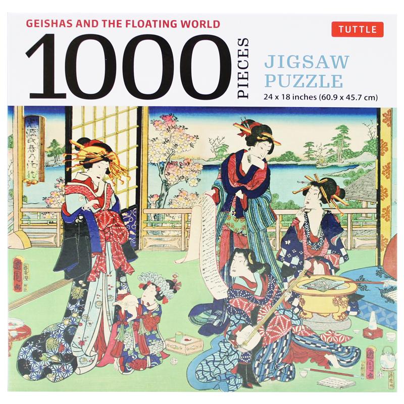 Geishas And The Floating World - 1000 Piece Jigsaw Puzzle: Finished Size 24 x 18 inches (61 x 46 cm)