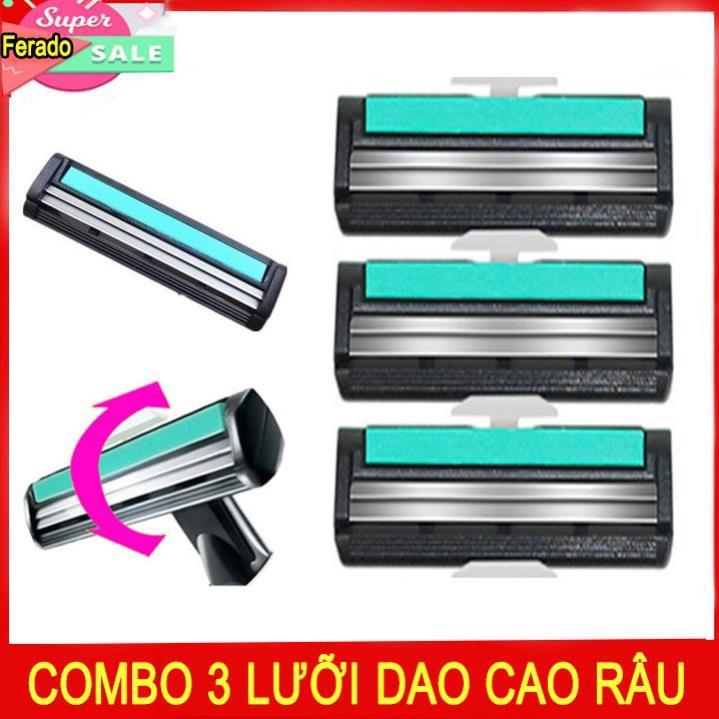 -Bộ Dao Cạo râu Cho Nam Kèm 36 Lưỡi Dao Cạo Cùng 1 Lọ Kem