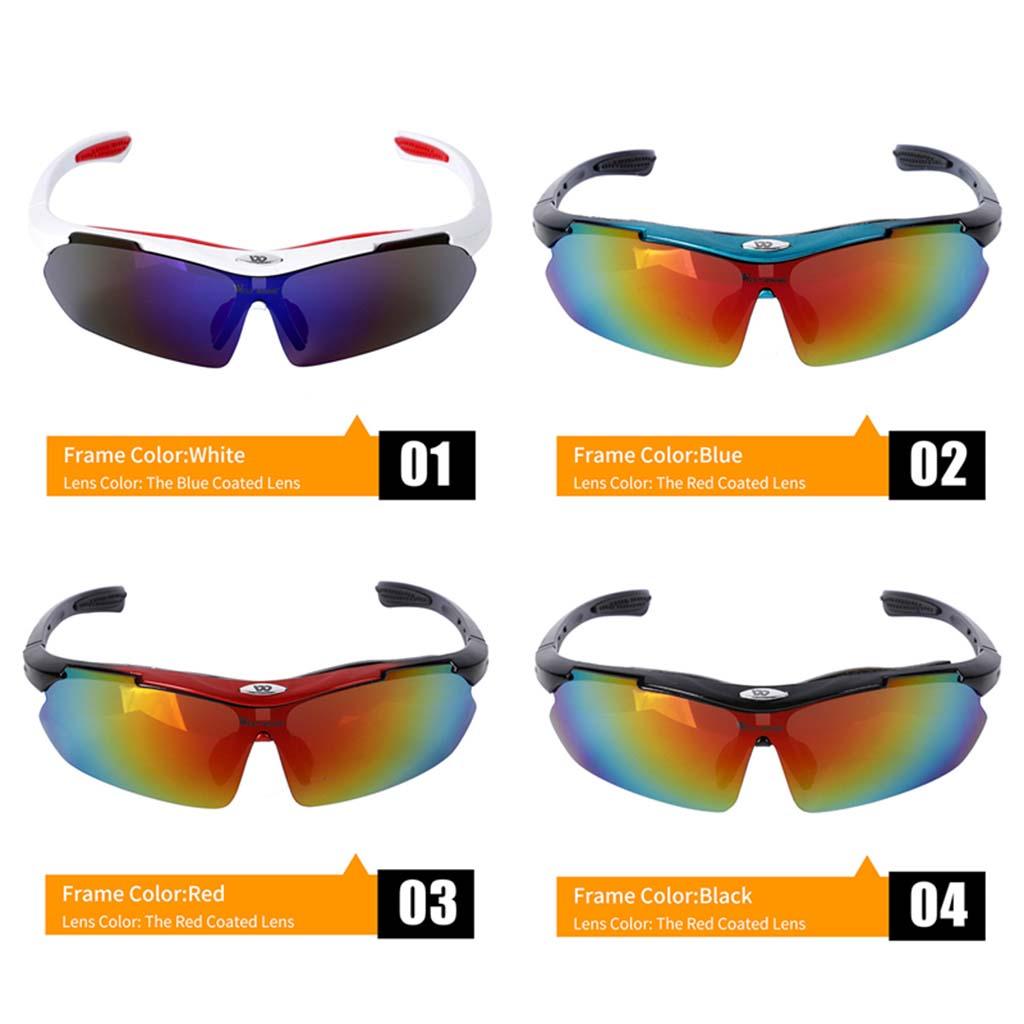 Polarized Cycling Glasses Sports Fishing UV400 Sunglasses Goggles White