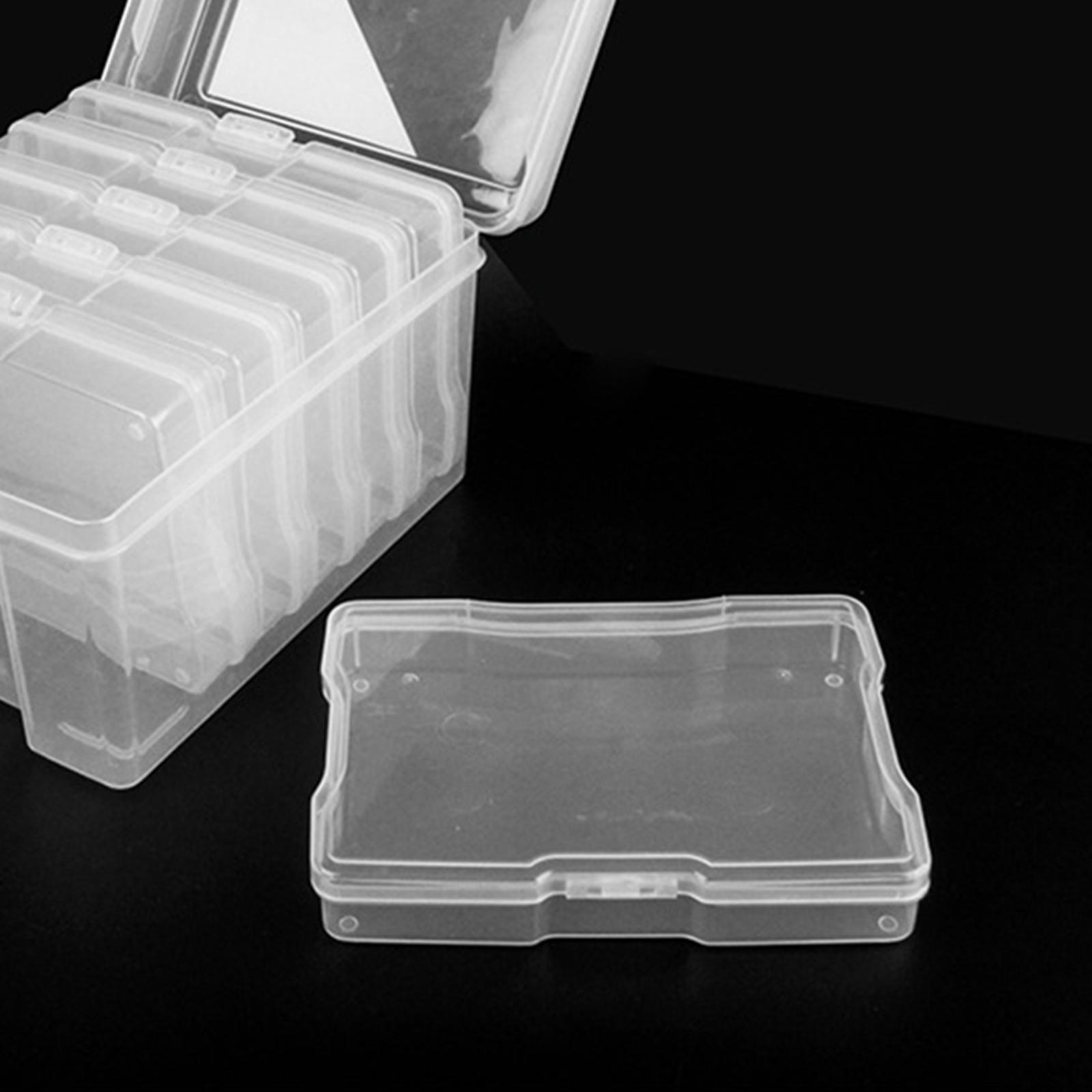 5x7 inch Photo Storage Box High- Craft Organizer Transparent