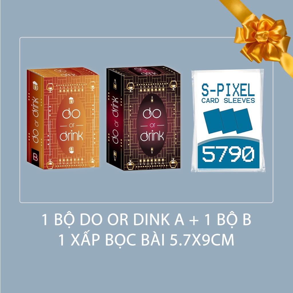 Bộ bài DO OR DRINK - Drinking game dành cho cặp đôi, bạn bè, Boardgame nốc ao huệ thú vị cho những bữa nhậu
