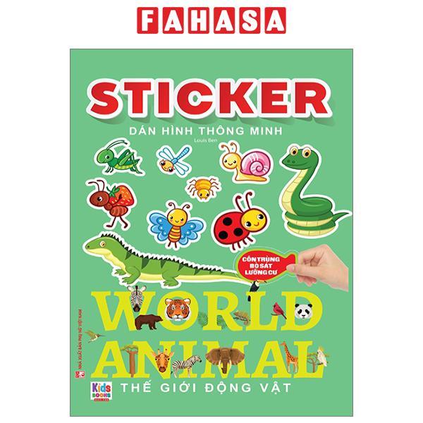 Sticker Dán Hình Thông Minh - Thế Giới Động Vật - Côn Trùng, Bò Sát, Lưỡng Cư