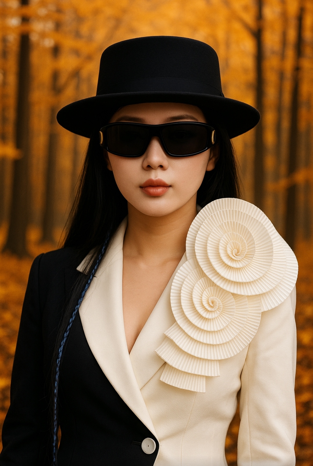 Nón mũ nam nữ phớt cao bồi vành bằng dona25100901