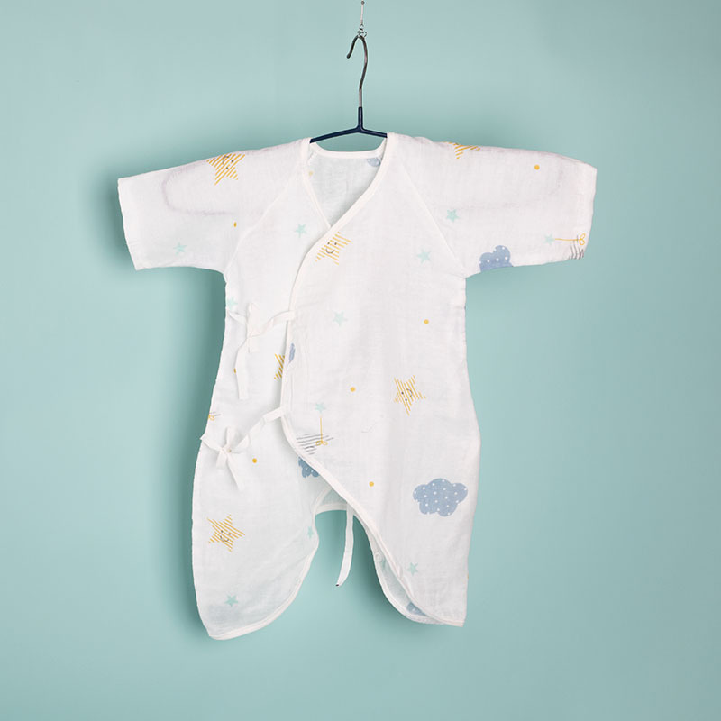 Bộ Body Vải Xô Cho Bé, Áo Liền Quần Vải Xô - Tặng Decal Đo Chiều Cao