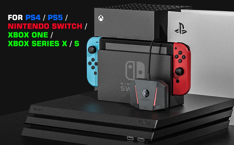 Bộ chuyển đổi bàn phím chuột GameSir VX2 AimBox Bộ điều khiển cho Xbox One/Xbox Series X / S/PS5/PS4 và Nintendo Switch - Hàng Chính Hãng