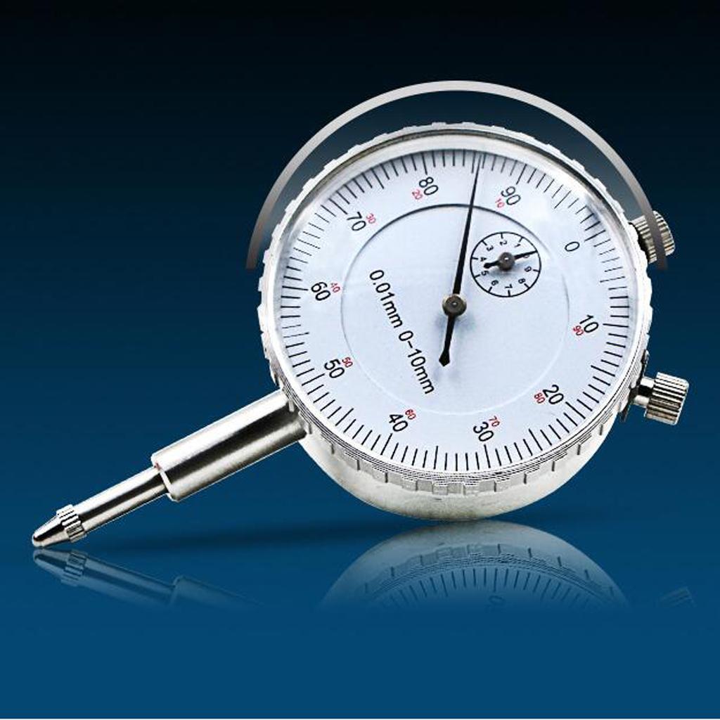High Precision 0-10mm Measuring Range Dial Indicator Gauge 0.01mm Accuracy