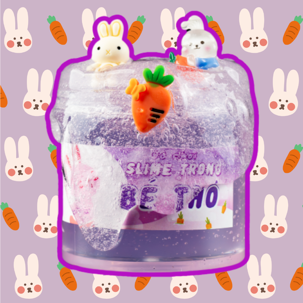 Bé Thỏ Slime - BST Thú Cưng. Đã Được Chứng Nhận Hợp Quy An Toàn Cho Trẻ Em
