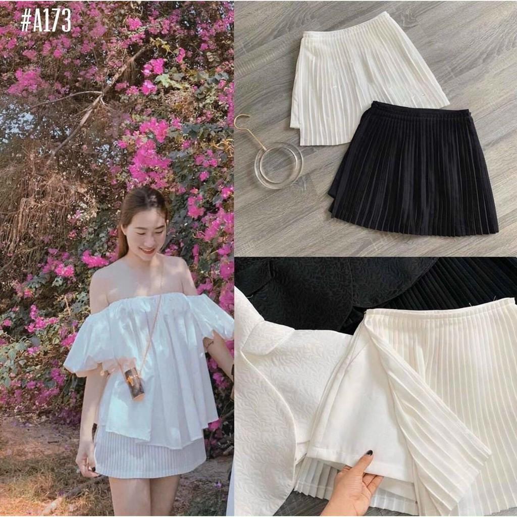 Chân váy dập li có lót quần