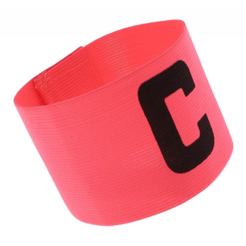 Captain Armband Football Soccer Sports Adjustable Arm Bands Fluorescent