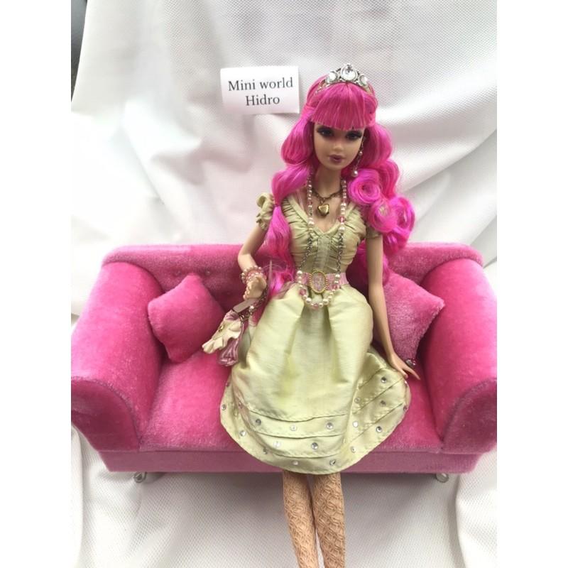 Mô hình hộp trang sức ghế sofa mini tỉ lệ 1/6 dùng cho búp bê Ken, Barbie, Fr...