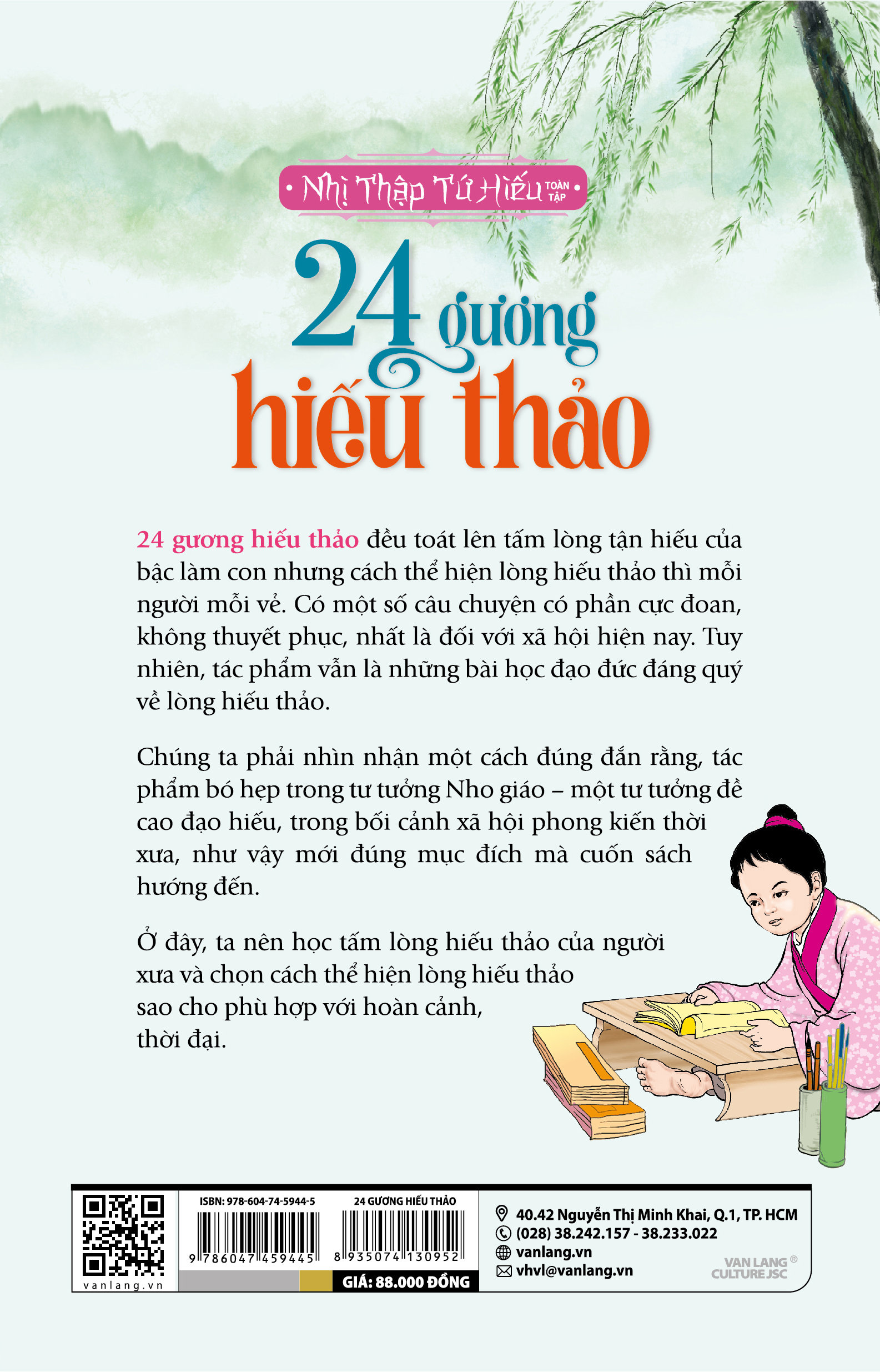 24 Gương Hiếu Thảo - Vanlangbooks -Tái Bản 2023