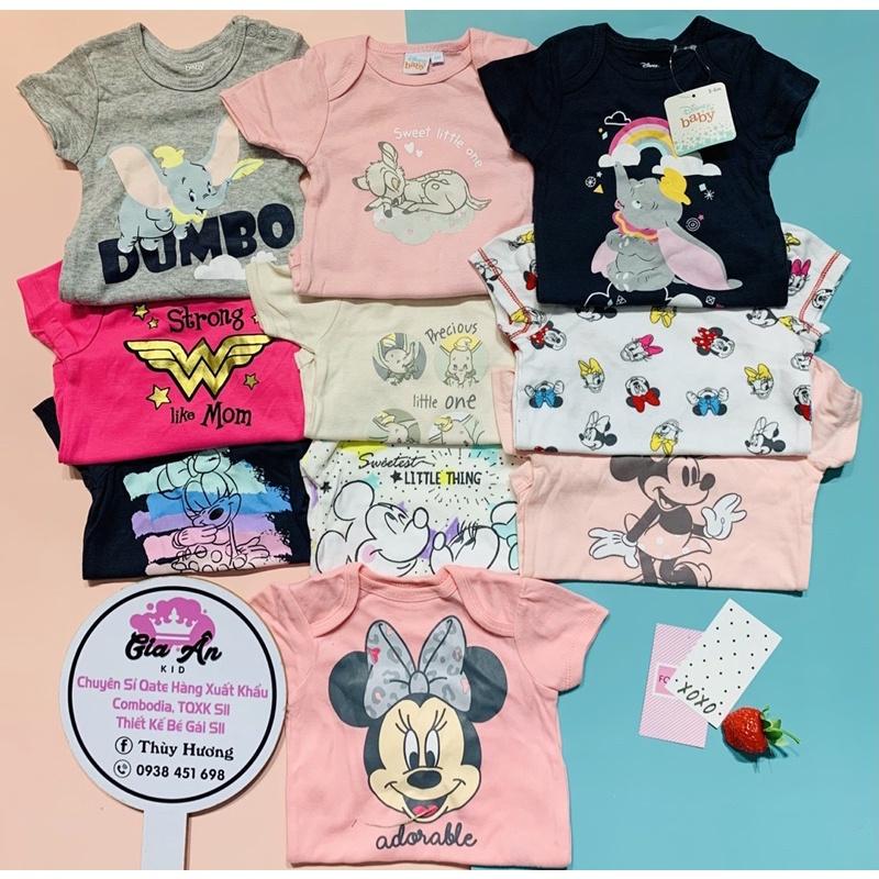 Bodysuit / Bodychip cộc tay bé trai bé gái Disney