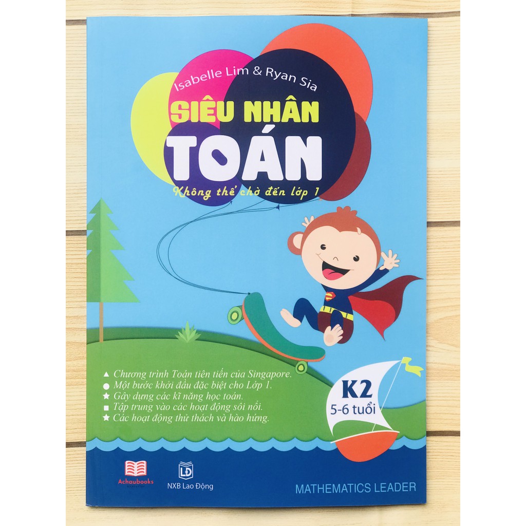 Sách: Combo Siêu Nhân Toán (5-6 TUỔI) Tiếng Việt