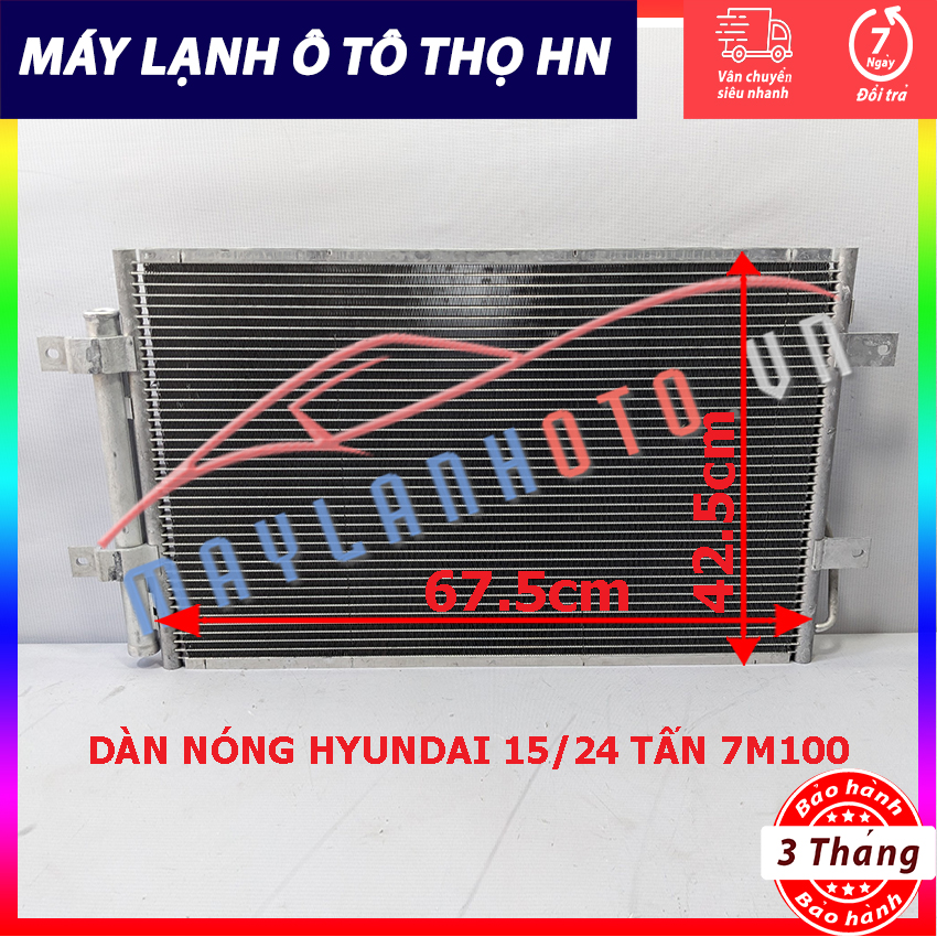 Dàn (giàn) nóng Hyundai 15-24 Tấn ( Bích Liền, giàn dài) Hàng xịn Hàn Quốc (hàng chính hãng nhập khẩu trực tiếp)