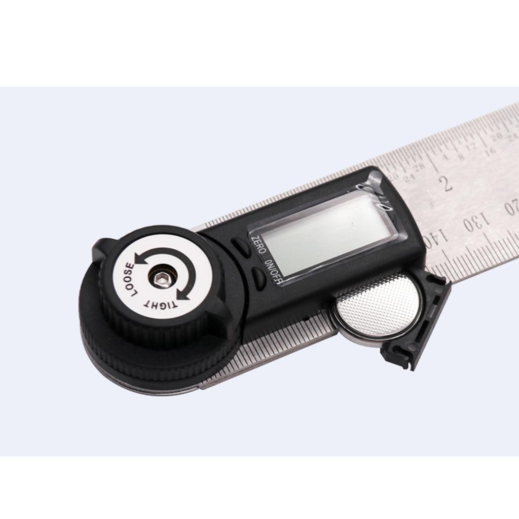200mm Digital Electronic Angle Finder Goniometer Measuring Tool Gauge Ruler