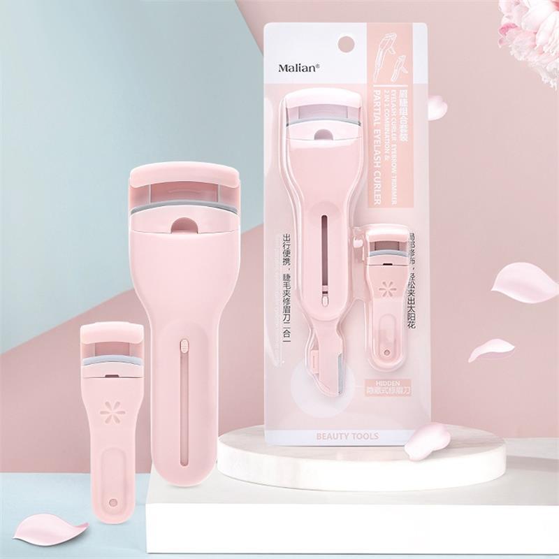 Dụng Cụ Bấm Cong Lông Mi 2 Trong 1 Tiện Lợi - Pink