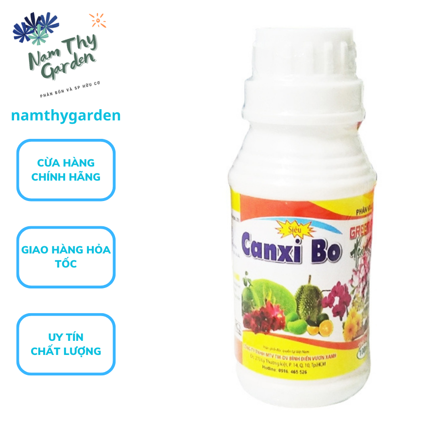 PHÂN BÓN CHỐNG RỤNG HOA - TĂNG ĐẬU TRÁI CANXI BO GREENRICE - 100ml