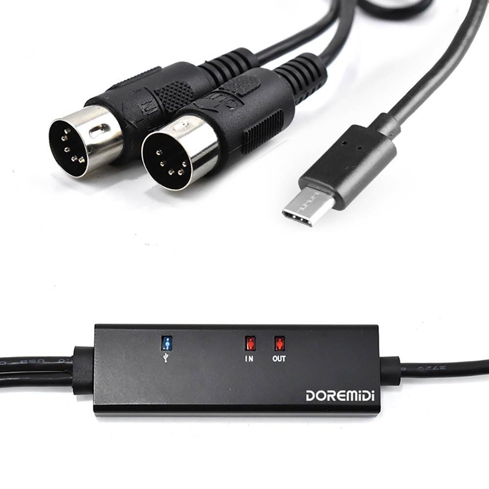Dây Cáp Chuyển Đổi USB MIDI sang USB-C Cable hiệu DOREMiDi MTU-11