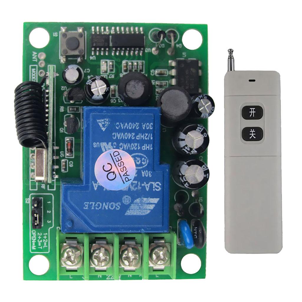 3000m Long Distance RF Wireless Remote Control Switch with Receiver 220V