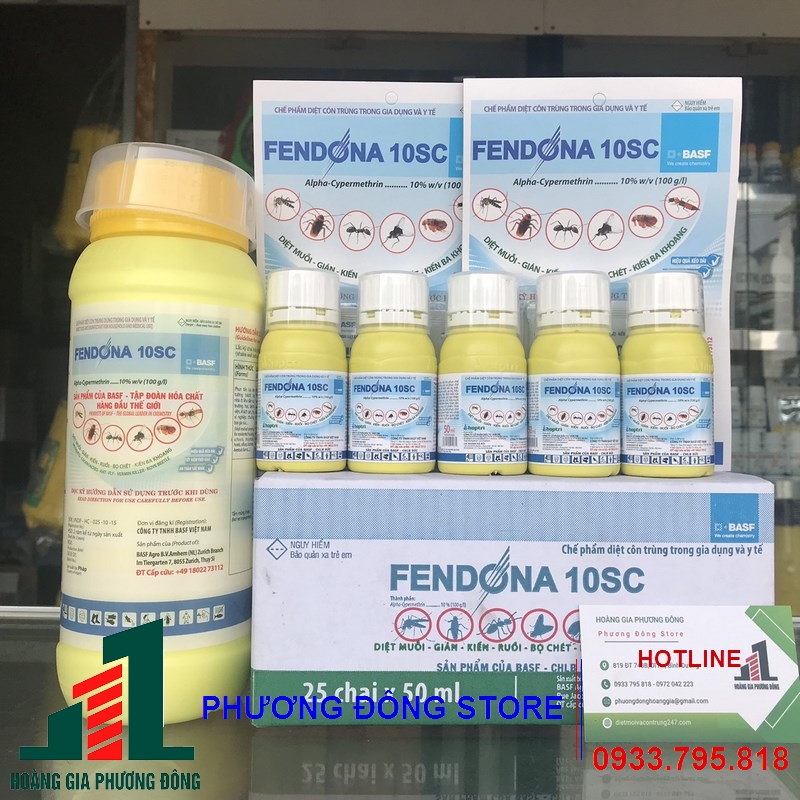 Thuốc diệt muỗi và côn trùng Fendona 10SC-1 lít