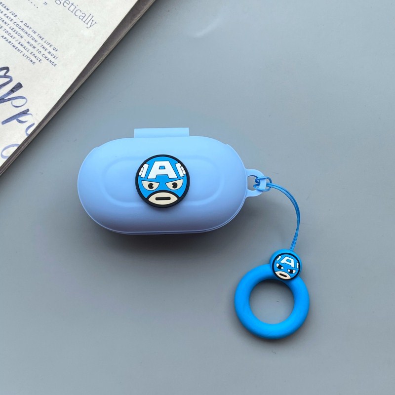 Ốp Silicon Cho Galaxy Bud Plus , Galaxy Buds Hoạt Hình Kèm Móc Ring