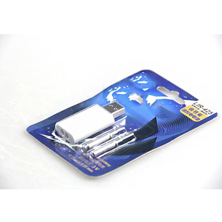 Sạc Pin Phao Câu Đài Cắm USB Tặng Kèm 2 Pin Câu Đài CR-425 PC-2 - SANAMI FISHING