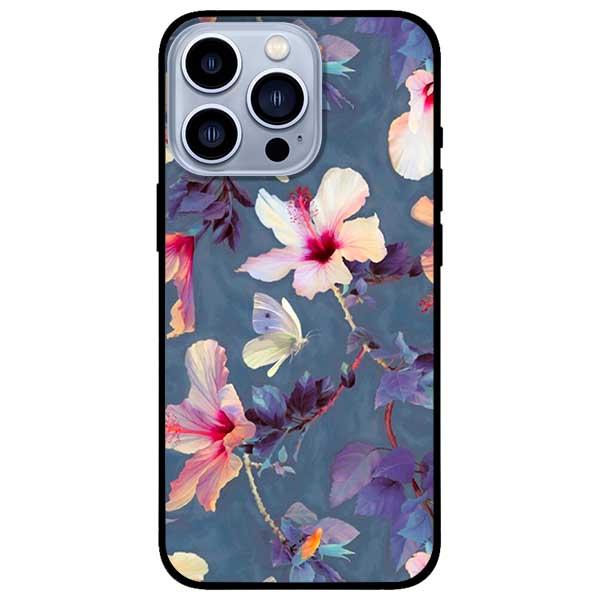 Ốp lưng dành cho Iphone 13 Mini - Iphone 13 - Iphone 13 Pro -  Iphone 13 Pro Max - Hoa Bướm Trắng
