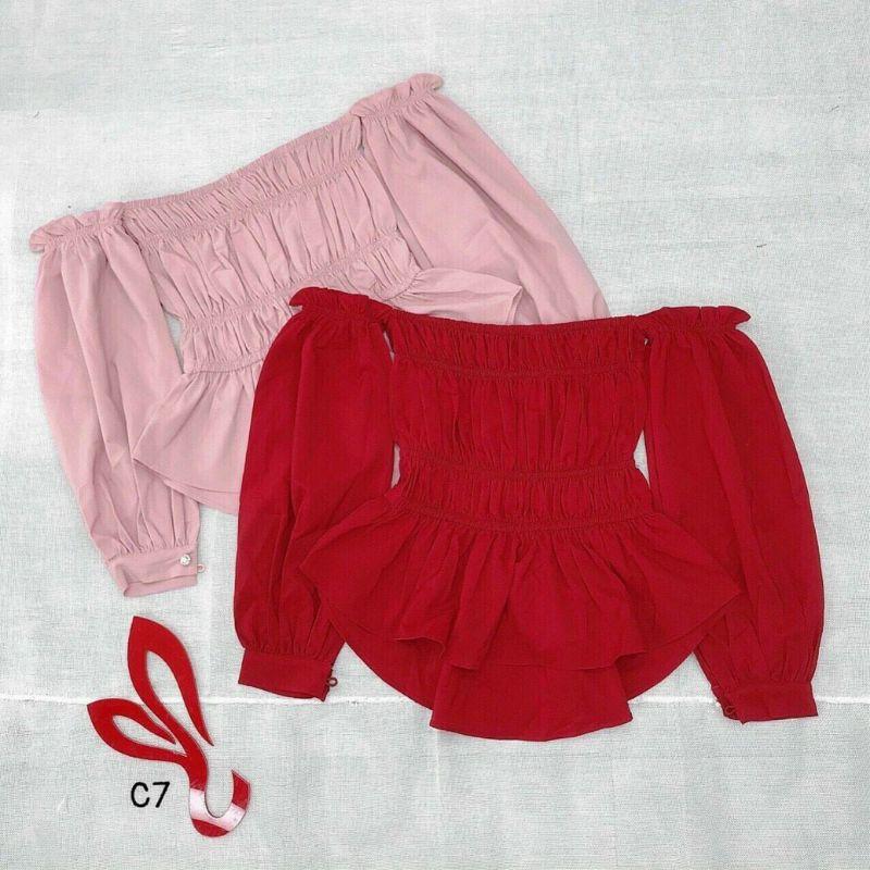 ÁO PEPLUM BẸT VAI