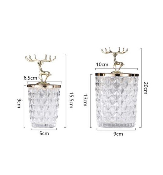 Sét lọ đựng Copper Deer Crystal