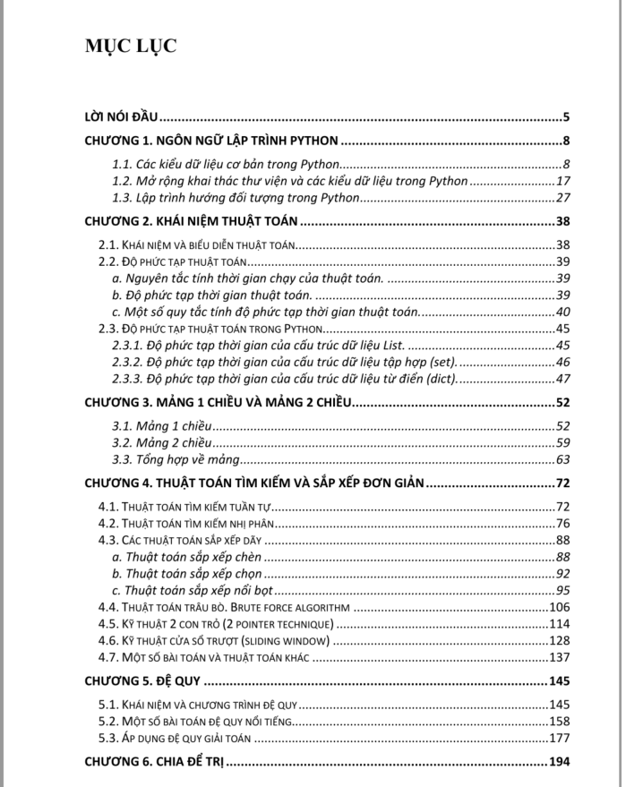 Python: Thuật toán &amp; Cấu trúc dữ liệu. Bài tập và lời giải. Volume 1.