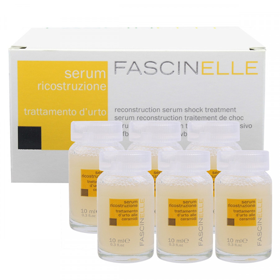 Serum phục hồi mái tóc khô xơ và hư tổn FASCINELLE RECONSTRUCTION SERUM SHOCK TREATMENT (6 chai x10ml) - DMC012