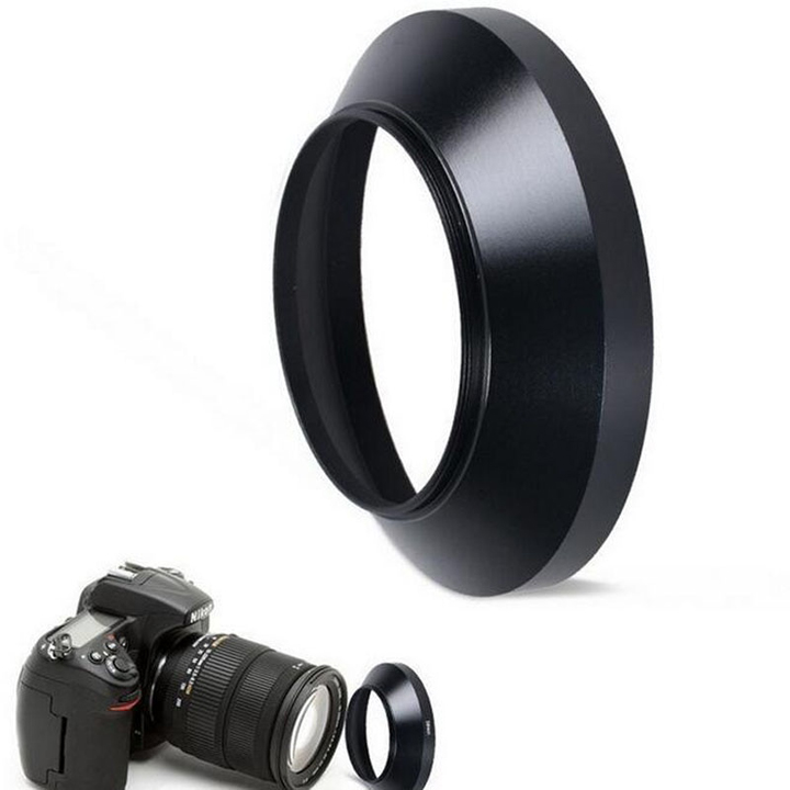 Lens hood Loa che nắng Nhôm 49mm góc rộng wide angle