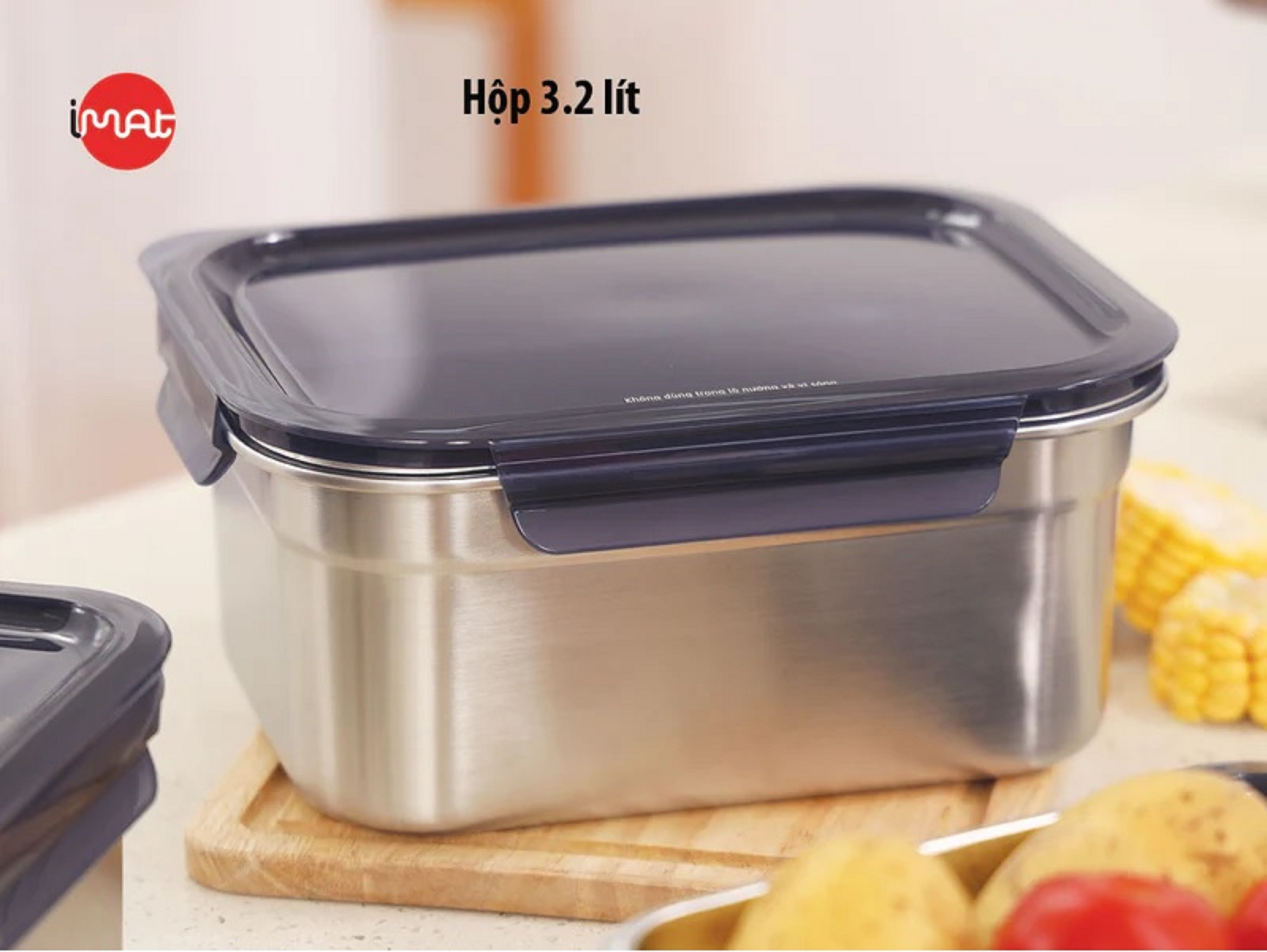 Bộ 4 hộp CAO iMAT inox dùng vi sóng